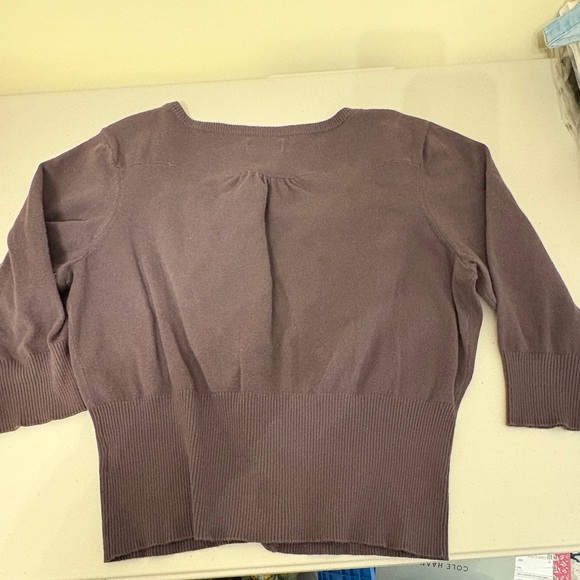 Elle Gray Cardigan with Ruffle Detail - Picture 3 of 3